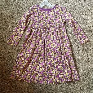 Girls purple floral dress